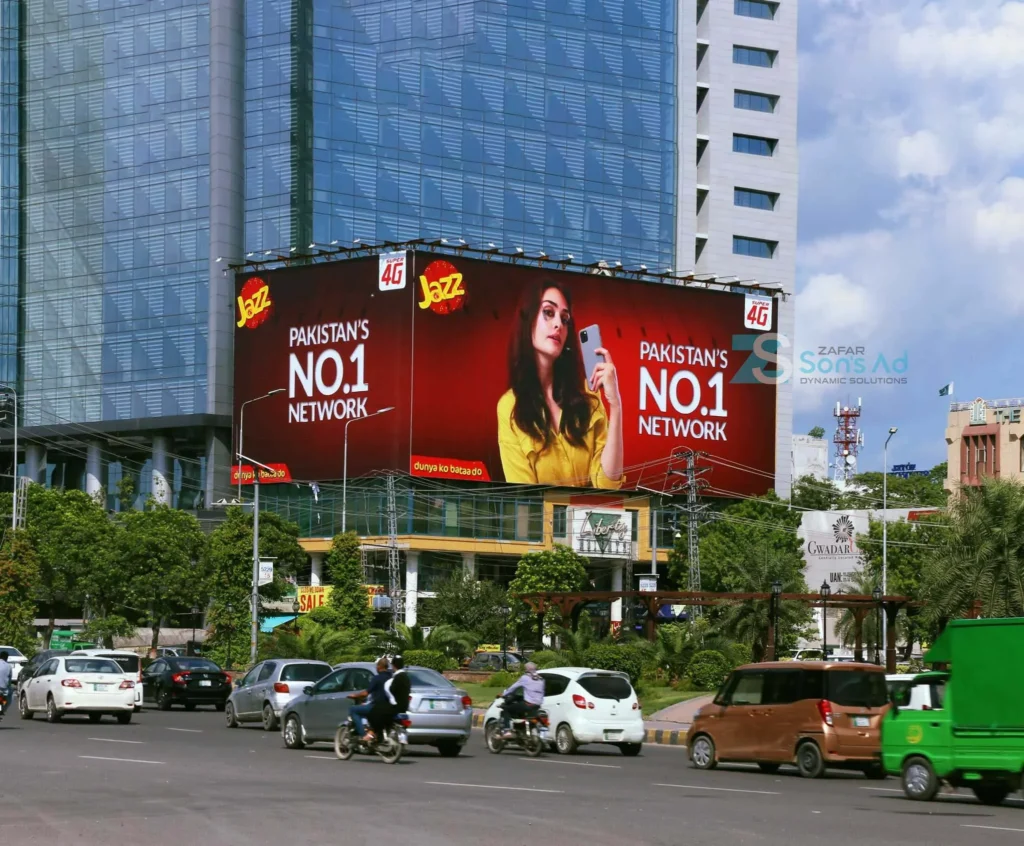 Outdoor branding services in DHA Lahore by Zafar Sons Ad